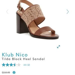 Klub Nico Tilda block heel sandals